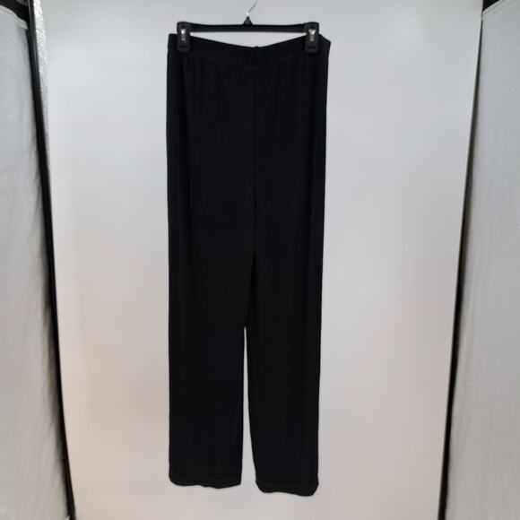 Chico's Travelers Travel Pants‎ 1 M Pull On Elastic Waist Stretch Knit Black 1R - Picture 4 of 5